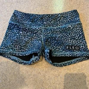 Fleo Leopard Print Shorts